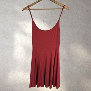 Reformation Scoop Neck Knit Skater Circle Dress Tencel Size M